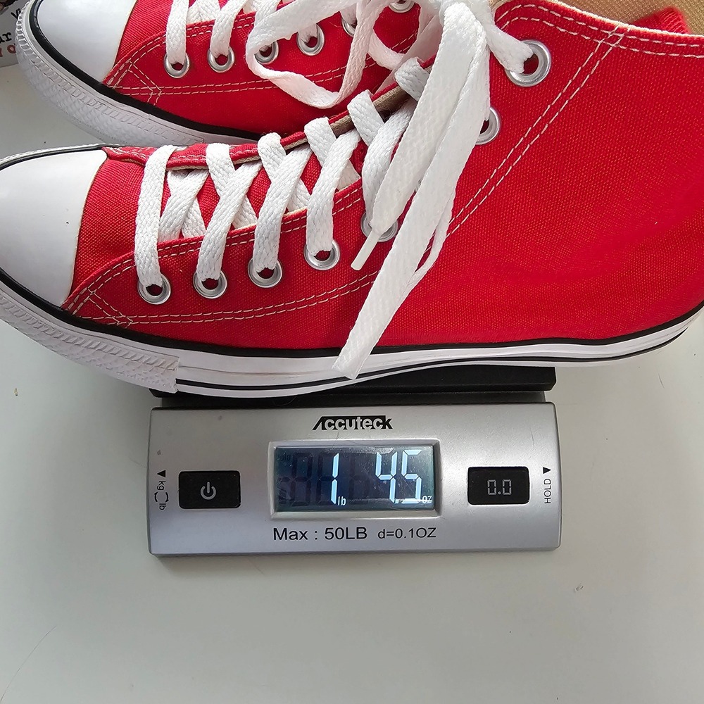 Converse Unisex Chuck Taylor All Star High Top Shoes Men 7 Women 9 Red M9621 - Picture 13 of 13
